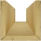 Ekena Millwork 3-Sided (U-beam) Riverwood Endurathane Faux Wood Ceiling Beam, Premium Aged, 8"W x 8"H  x 20'L BMRW3C0080X080X240ZD - alternate 8